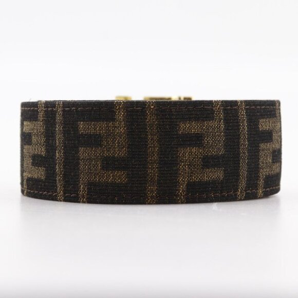 Fendi Zucca Nylon Canvas Brown Belt main image 5